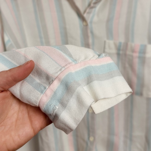 Vintage pastel button down striped shirt - L - Picture 4 of 4